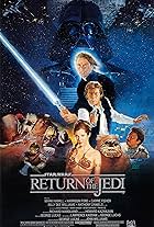 Harrison Ford, Carrie Fisher, Mark Hamill, James Earl Jones, Warwick Davis, David Prowse, Billy Dee Williams, Michael Carter, and Larry Ward in Star Wars: Episode VI - Return of the Jedi (1983)